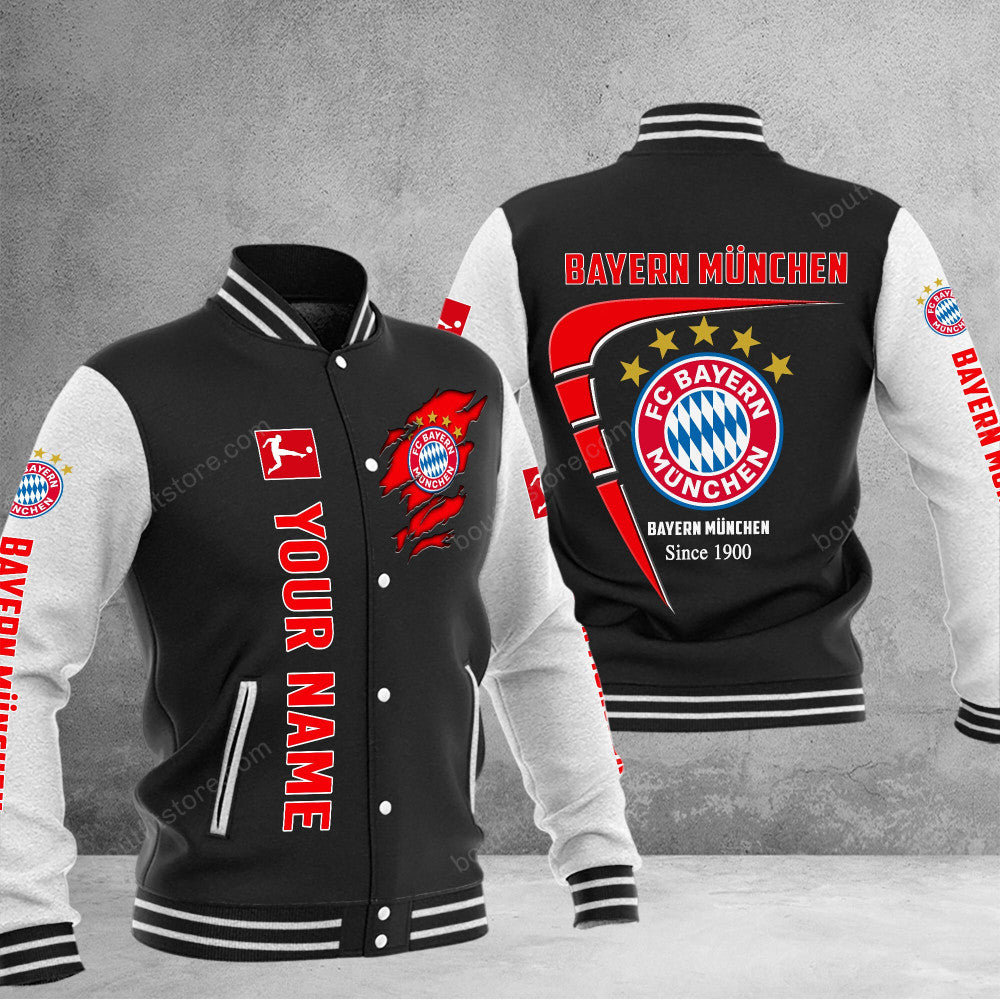 Fc Bayern Munchen Baseball Jacket Gift For Fan 0332