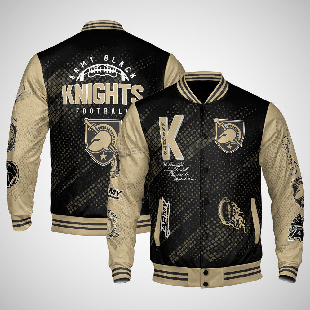 Army Black Knights , Ncaa Pattern Baseball Jacket, Varsity Jacket V12