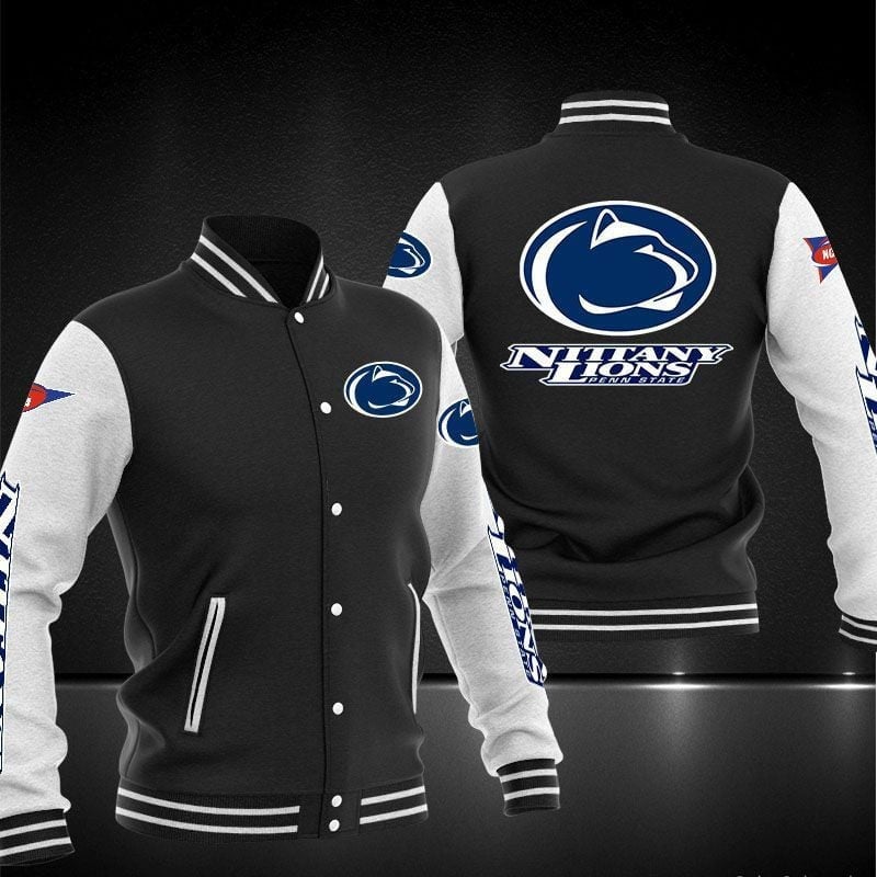 Penn State Nittany Lions Ncaa Baseball Varsity Jacket Full Color