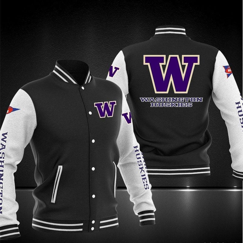 Washington Huskies Ncaa Baseball Varsity Jacket Full Color