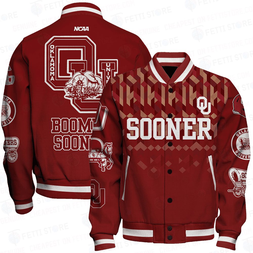 Oklahoma Sooners Ncaa Division Football Varsity Jacket Stm V2