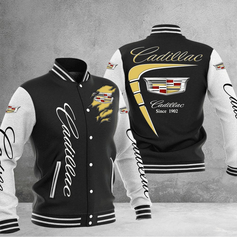 Cadillac Baseball Varsity Jacket Full Color