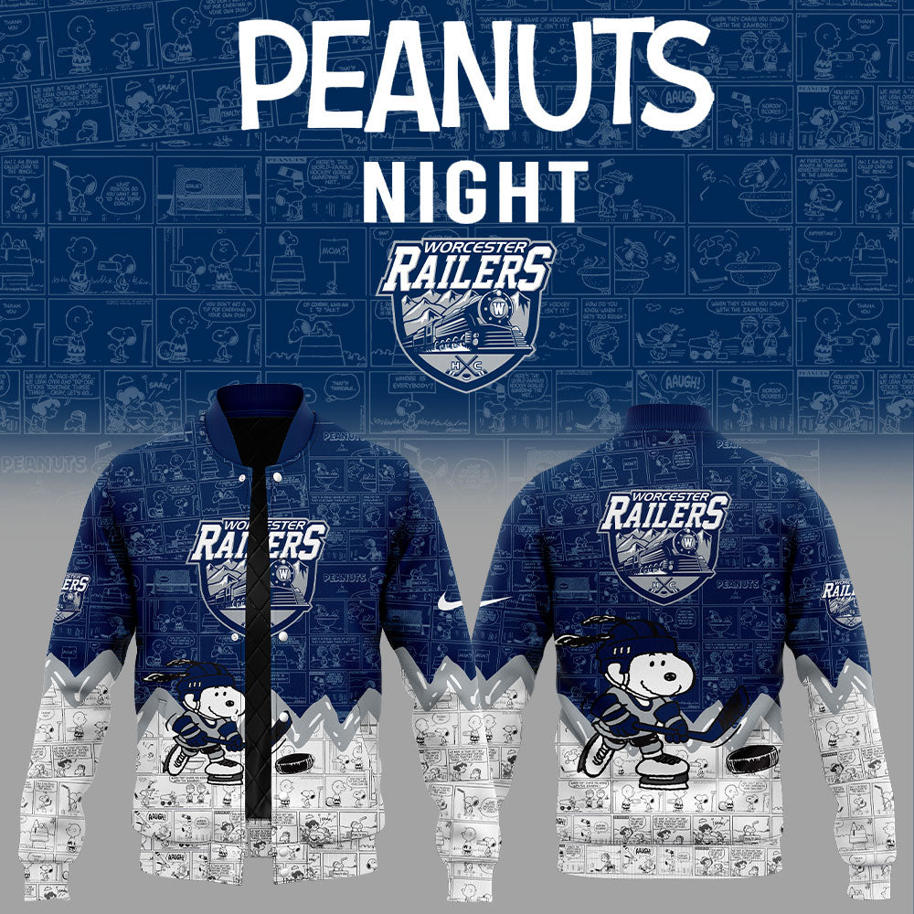 Worcester Railers 75Th Anniversary Of Peanuts Jacket