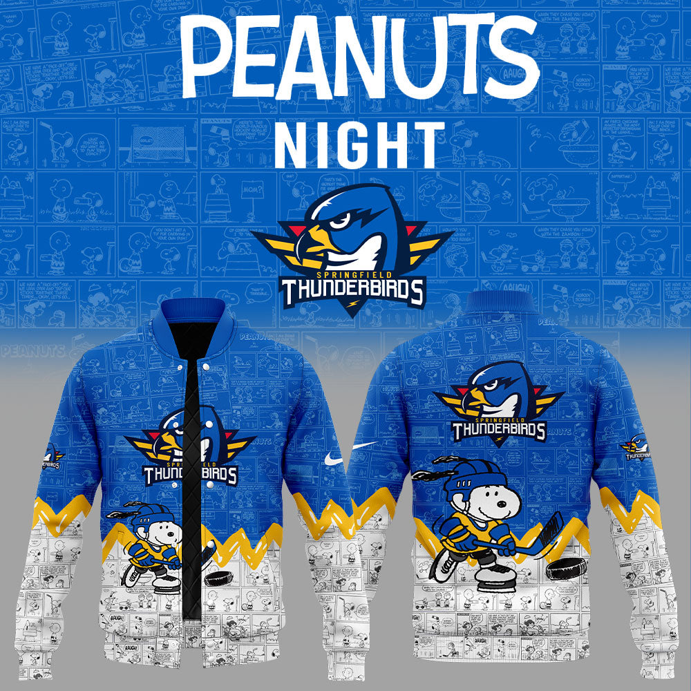 Springfield Thunderbirds 75Th Anniversary Of Peanuts Jacket