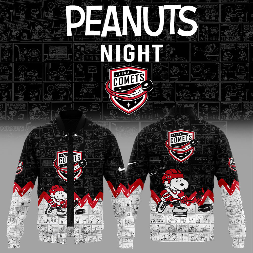 Utica Comets 75Th Anniversary Of Peanuts Jacket