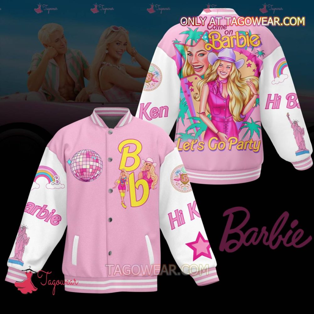 Come On Barbie Let'S On Party Baseball Jacket