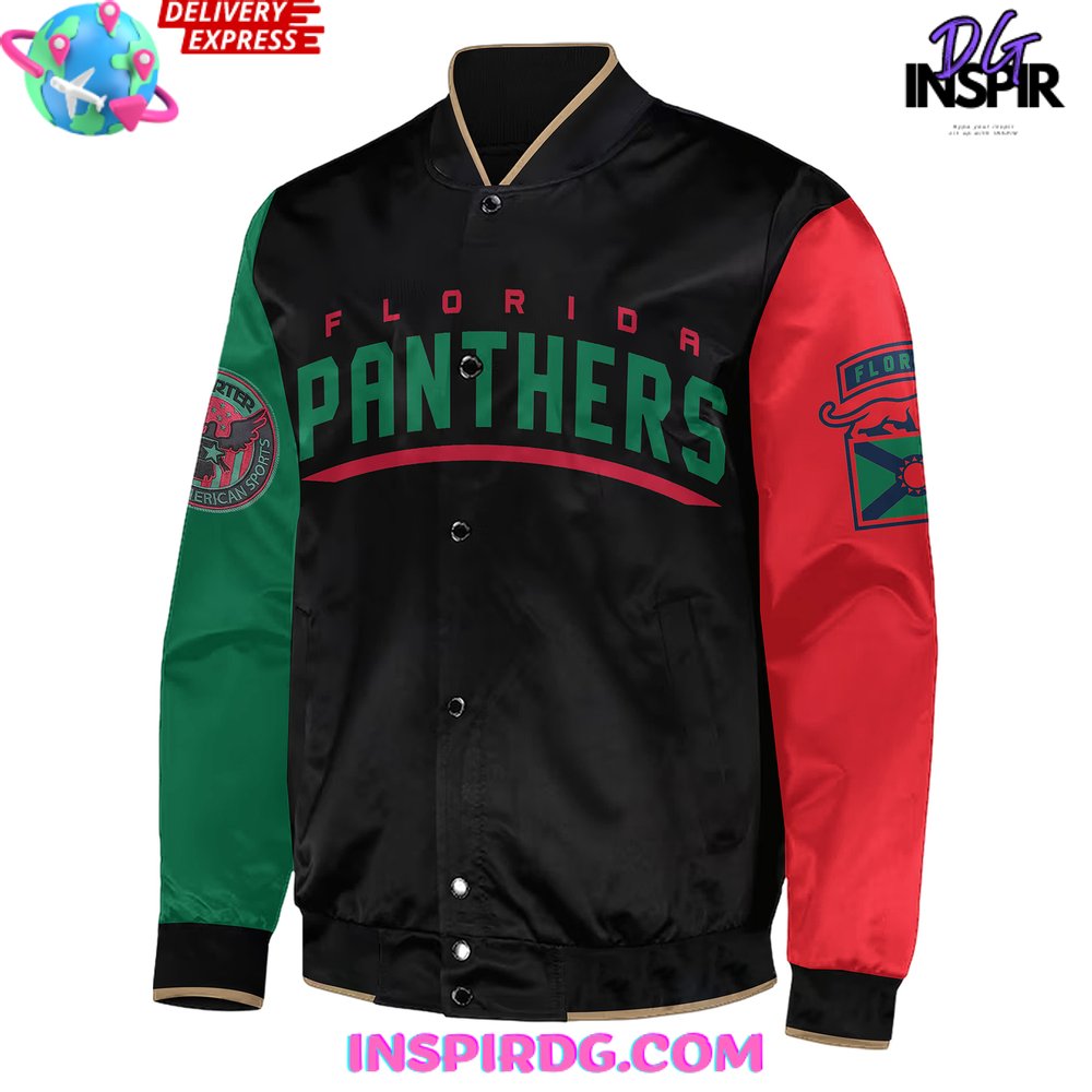 Florida Panthers Black Excellence Bomber Jacket