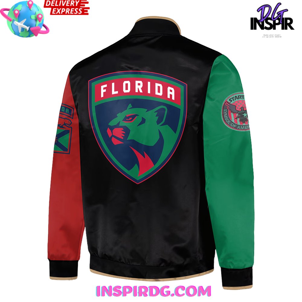 Florida Panthers Black Excellence Bomber Jacket