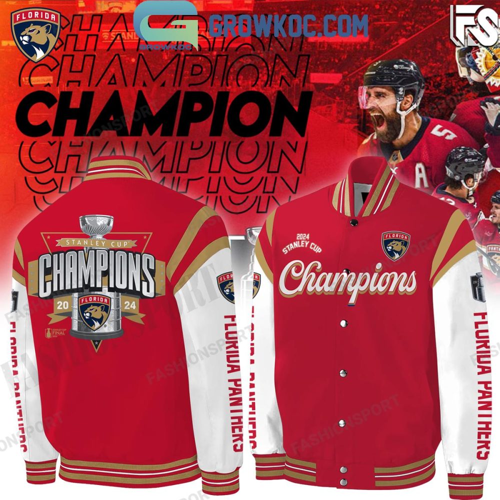 2024 Stanley Cup Champions Florida Panthers Varsity Jacket - Limited Edition Fan Gear