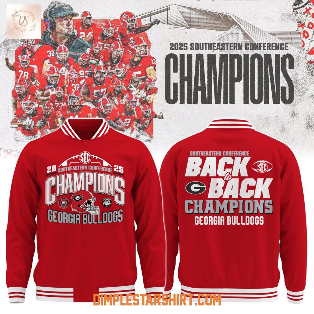 Geogria Bulldogs Back To Back Sec Champions Baseball Jacket