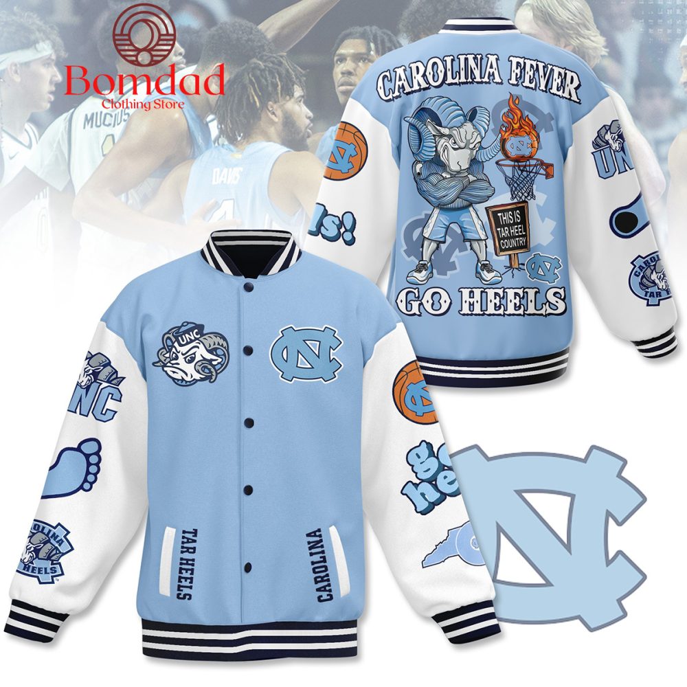 North Carolina Unc Go Heels Baseball Jacket