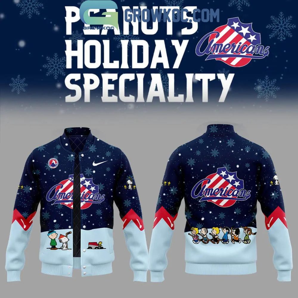 Festive Peanuts Holiday Varsity Jacket – Cozy Winter Style &amp; Fun Design!