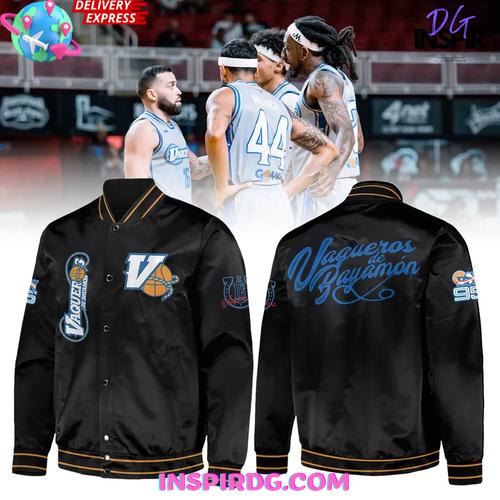 Vaqueros De Bayamón Midnight Black Edition Varsity Jacket