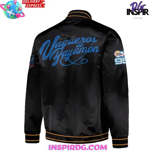 Vaqueros De Bayamón Midnight Black Edition Varsity Jacket