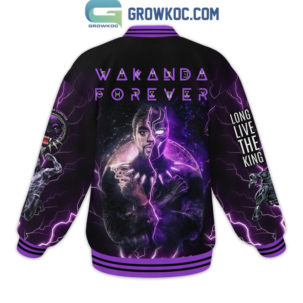 Black Panther Varsity Jacket - Wakanda Forever , Unisex Marvel Fan Apparel