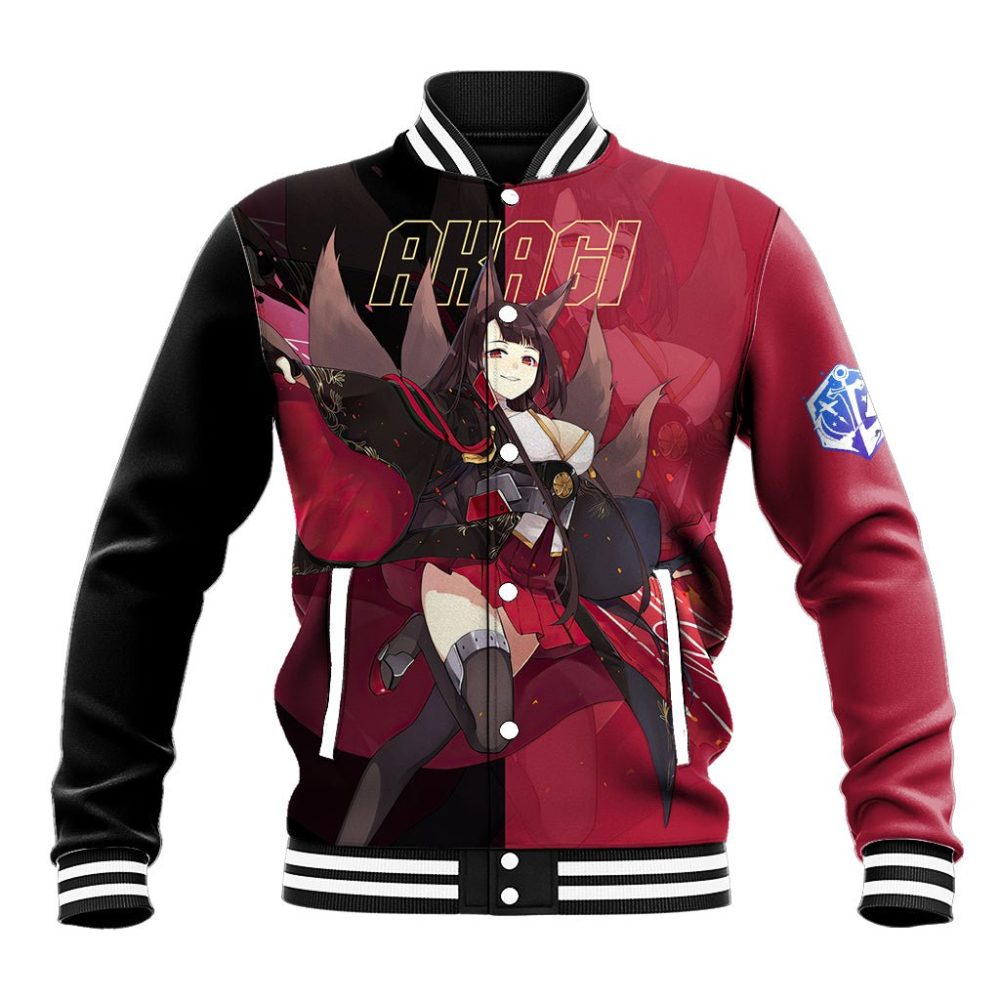 Akagi - Azur Lane Baseball Jacket Anime Game Style Ts04
