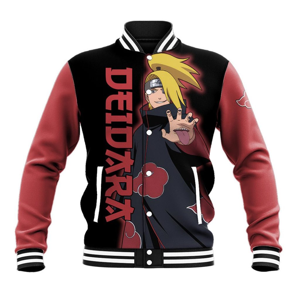 Akatsuki Deidara Baseball Jacket Naruto Ts04