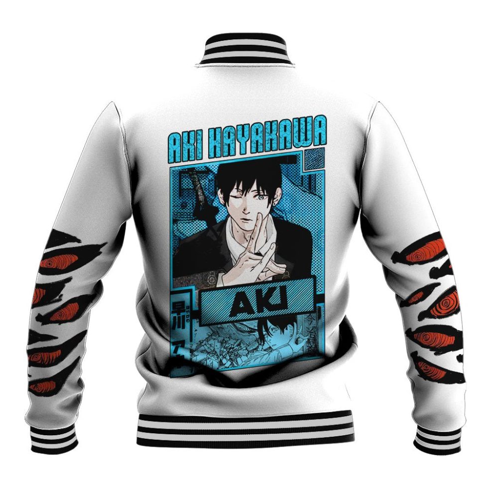 Anime Chainsaw Man Streetwear Baseball Jacket Aki Hayakawa Ts07