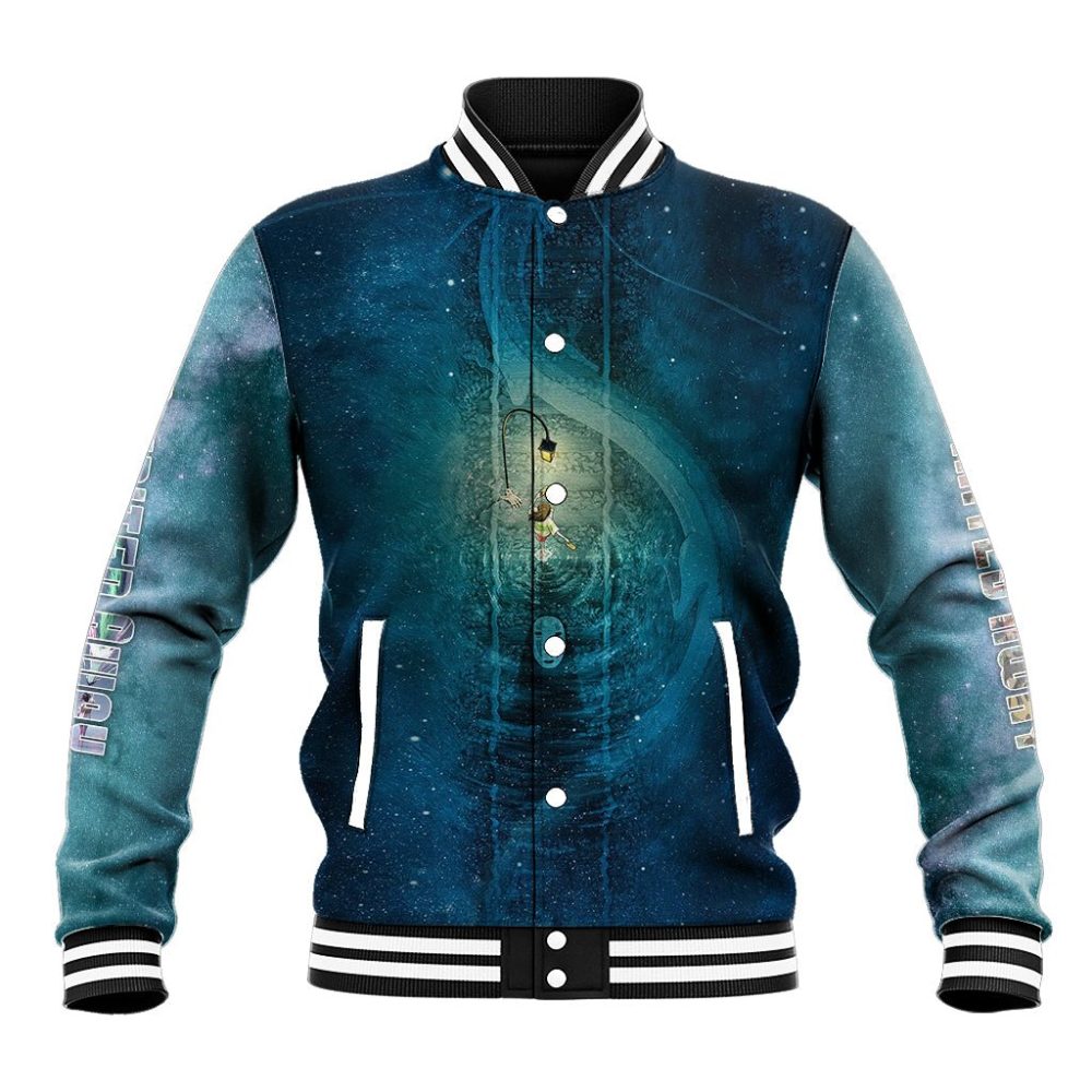 Anime Movie Chihiro Baseball Jacket Spiritland Railway Ts07