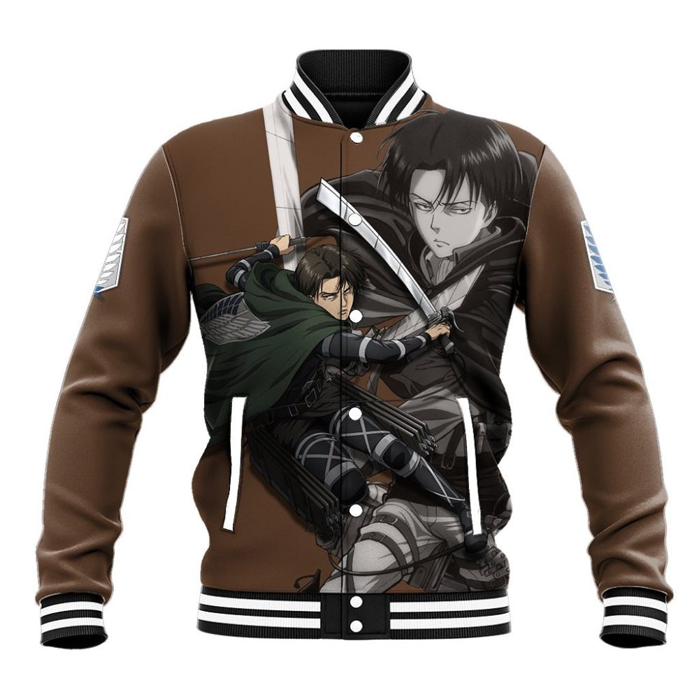 Aot Levi Ackerman Baseball Jacket Ts04