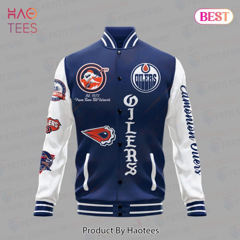 Edmonton Oilers Varsity Jacket - Vintage Style, Ultimate Fan Gear