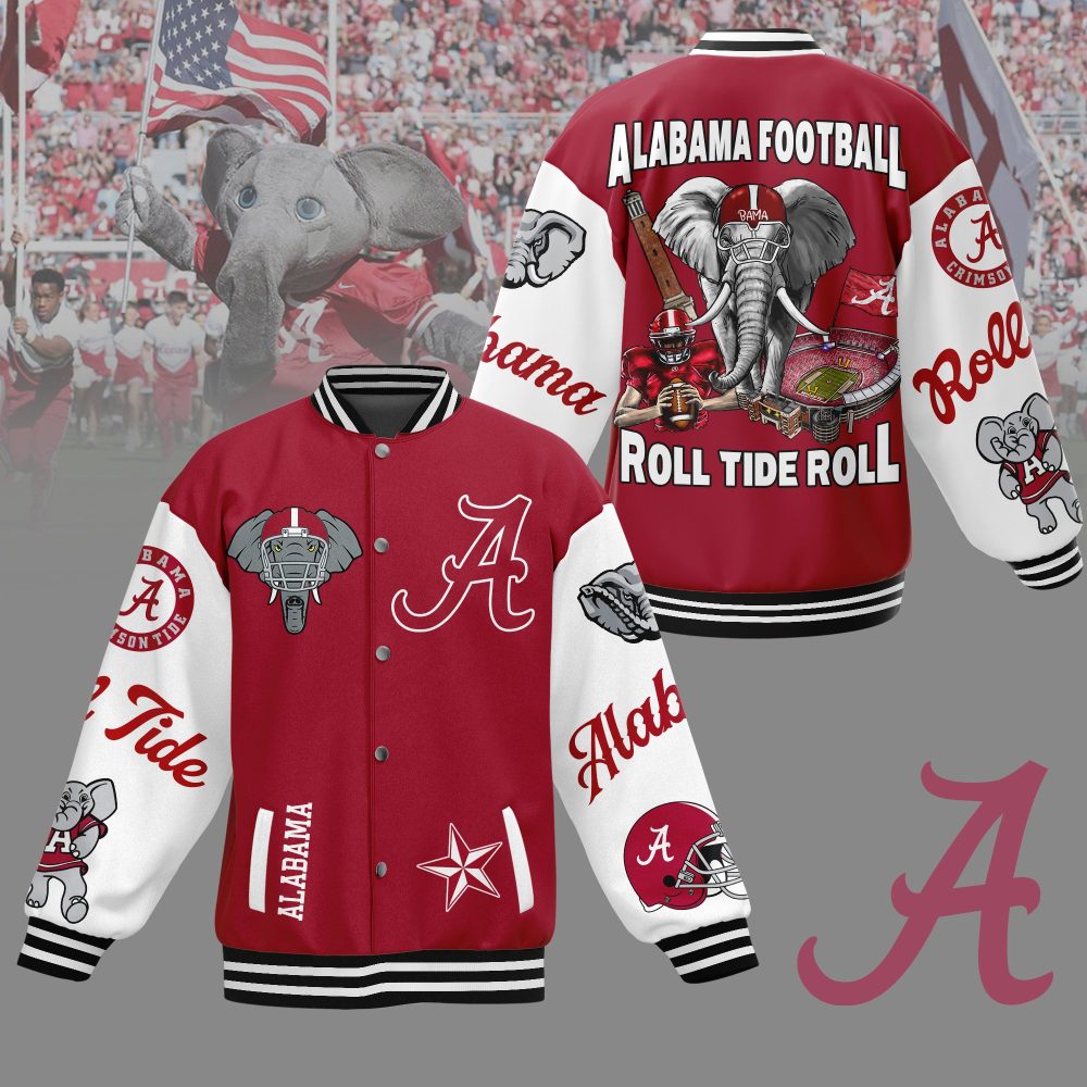Alabama Crimson Tide Ncaa New Bomber Baseball Jacket For Fan