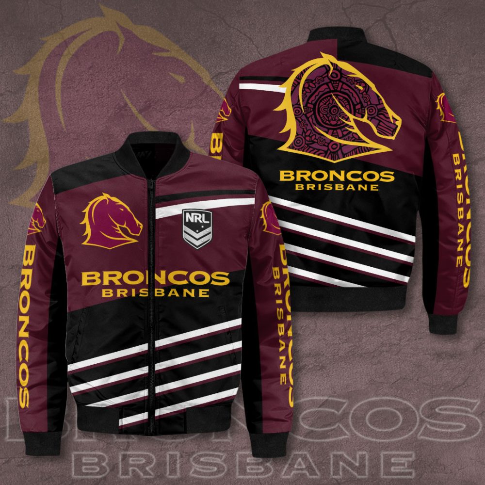 Brisbane Broncos Nrl Jacket - Stylish &amp; Warm Supporter Gear For Fans