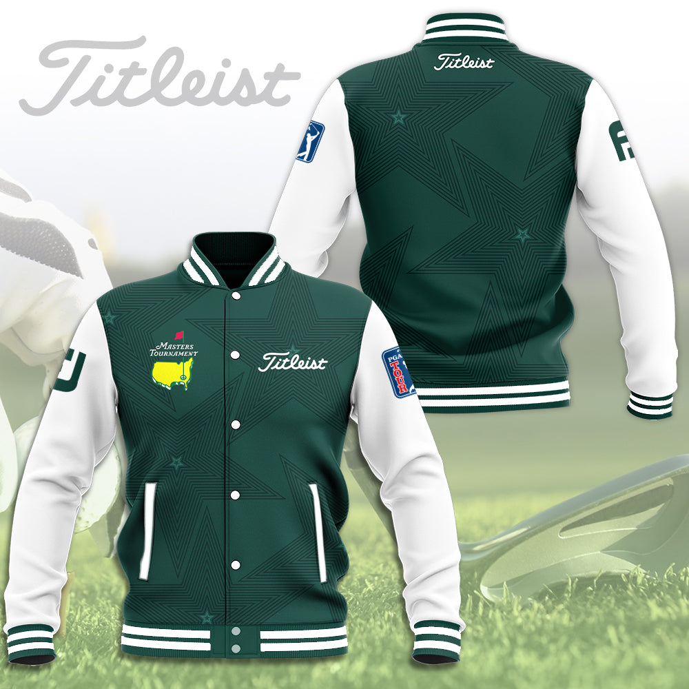 Titleist Masters Tournament Green Varsity Jacket - Premium Golf Apparel