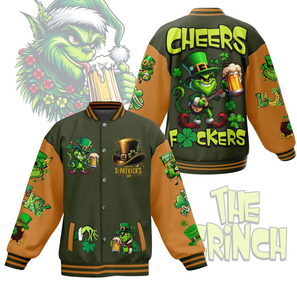 The Grinch New Bomber Baseball Jacket For Fan