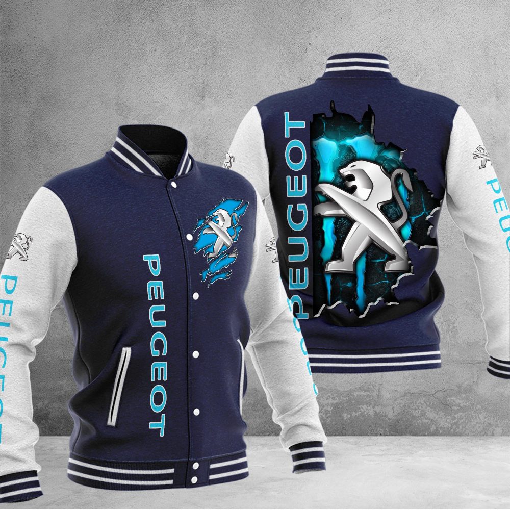 Peugeot Dmhj0889 Baseball Jacket Logo Baseball Varsity Jacket