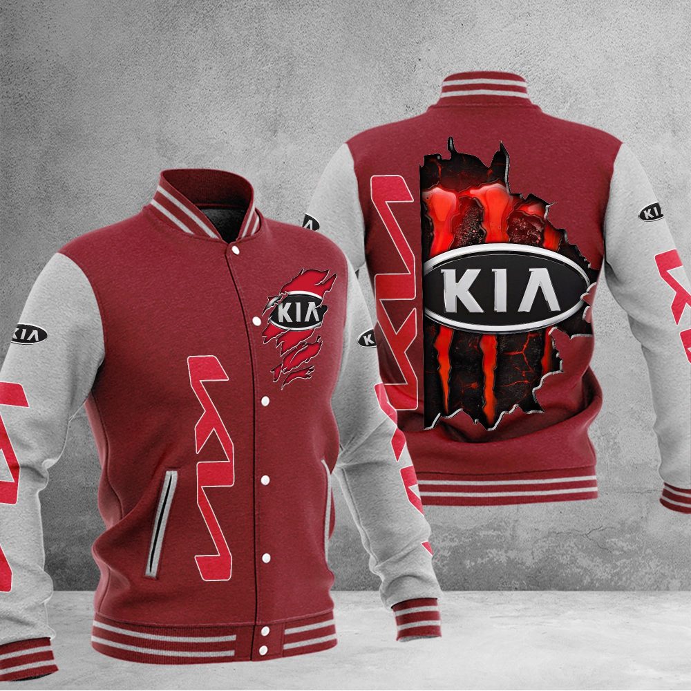 Kia Dmhj0873 Baseball Jacket Logo Baseball Varsity Jacket