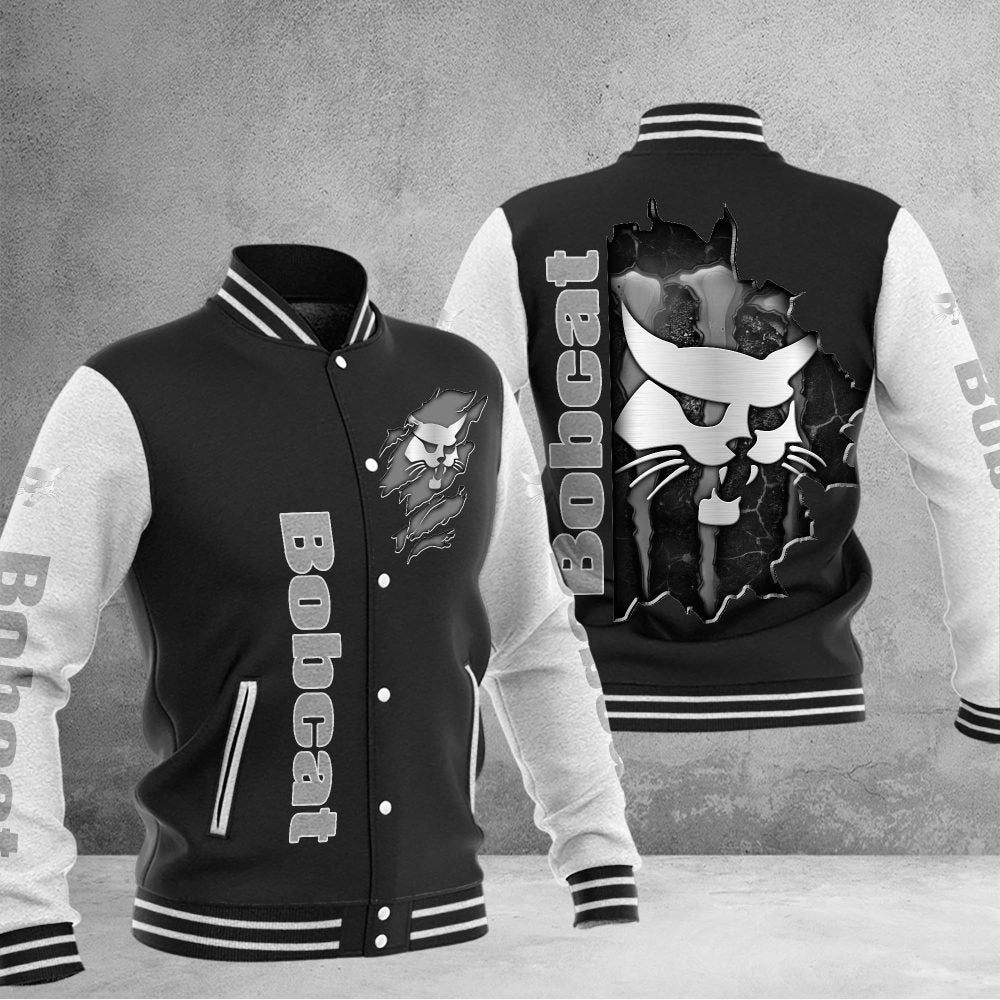 Bobcat Dmhj0952 Baseball Jacket Logo Baseball Varsity Jacket