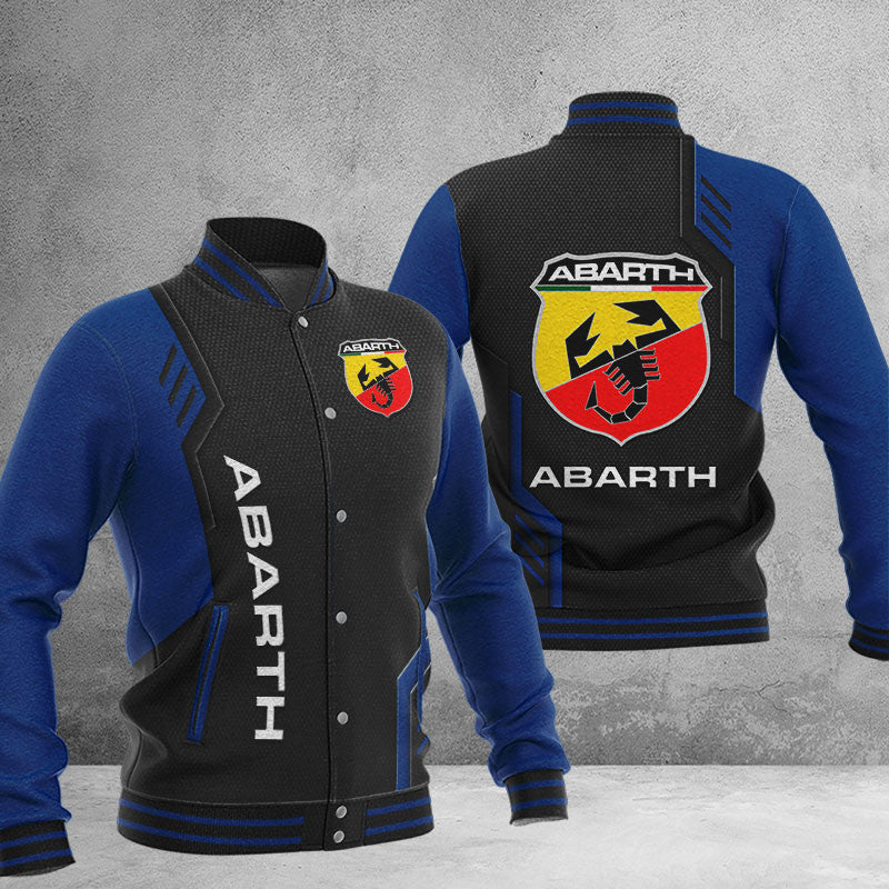 Abarth Dmhj0669 Baseball Jacket Logo Baseball Varsity Jacket
