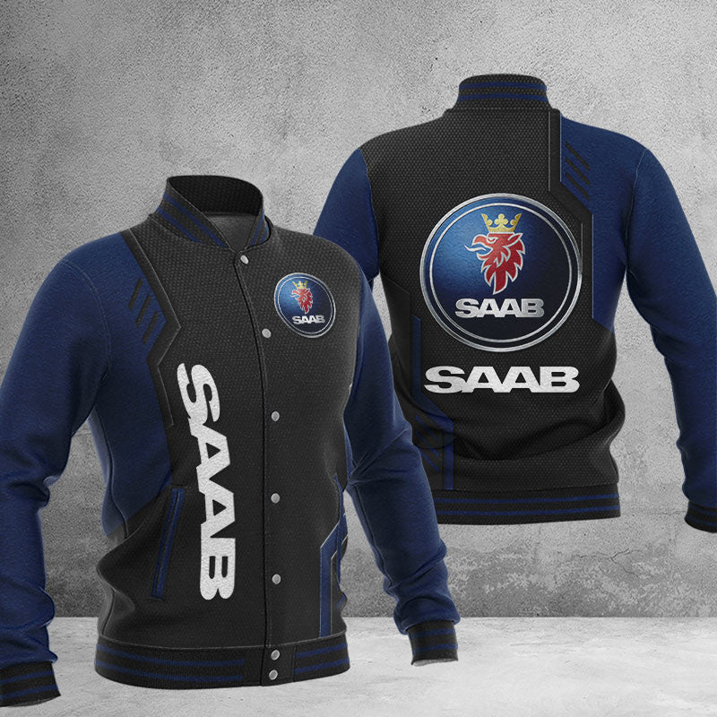 Saab Dmhj0728 Baseball Jacket Logo Baseball Varsity Jacket