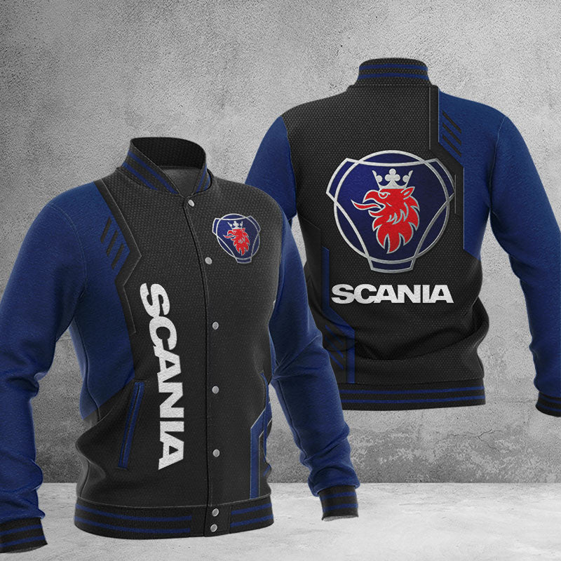 Scania Dmhj0729 Baseball Jacket Logo Baseball Varsity Jacket