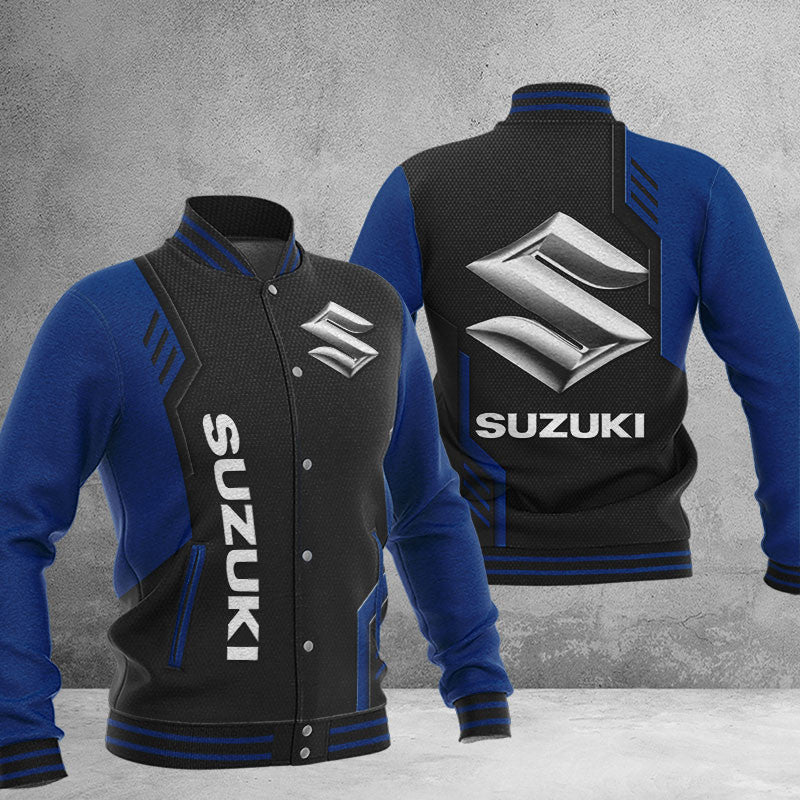 Suzuki Dmhj0736 Baseball Jacket Logo Baseball Varsity Jacket