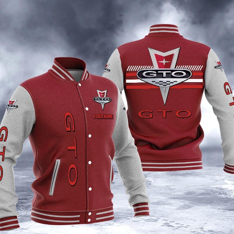 Pontiac Gto Dmhj1546 Logo Baseball Varsity Jacket