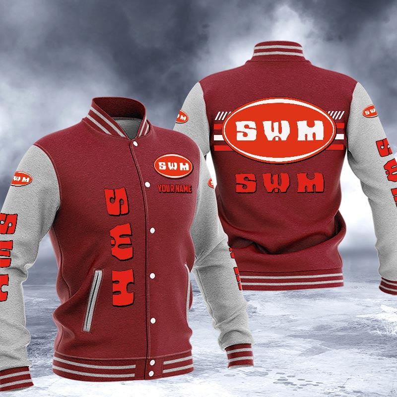 Swm Dmhj1603 Logo Baseball Varsity Jacket