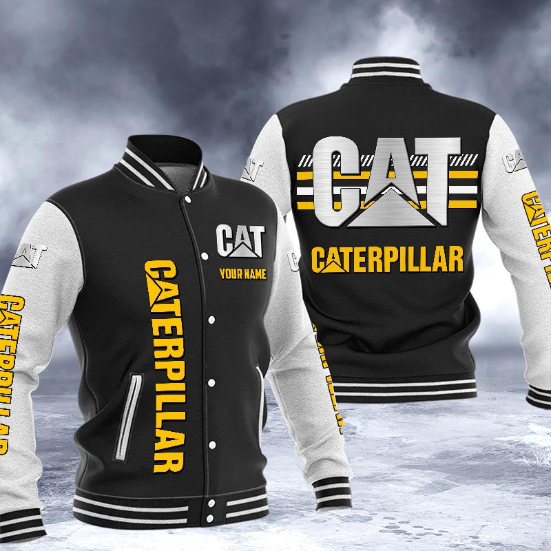 Caterpillar Dmhj1618 Logo Baseball Varsity Jacket