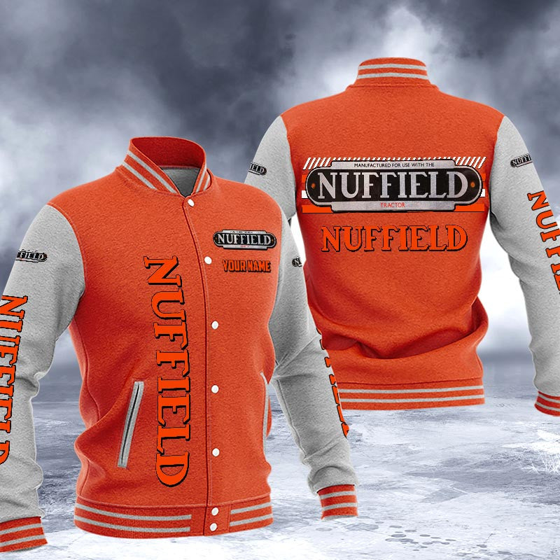 Nuffield Dmhj1639 Logo Baseball Varsity Jacket