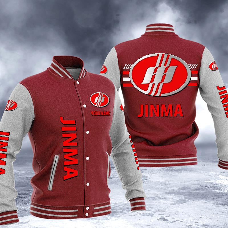 Jinma Dmhj1628 Logo Baseball Varsity Jacket