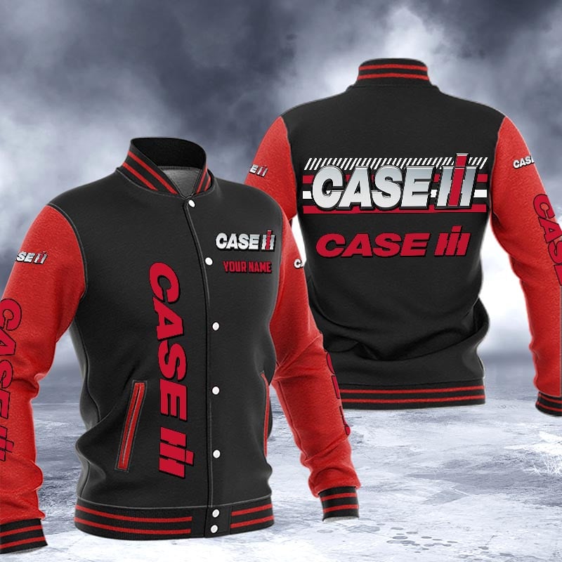 Case Ih Dmhj1617 Logo Baseball Varsity Jacket