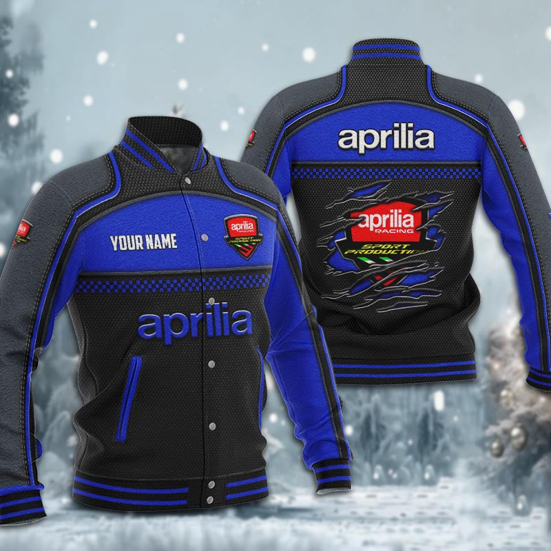 Aprilia Dmhj1864 Baseball Jacket Logo Baseball Varsity Jacket