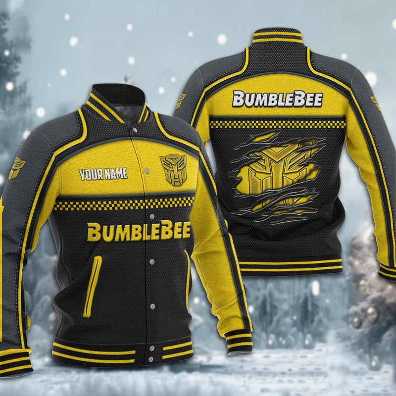 Bumblebee Dmhj1863 Baseball Jacket Logo Baseball Varsity Jacket