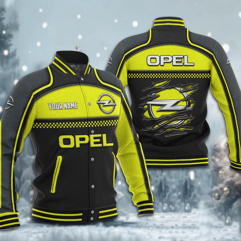 Opel Dmhj1838 Baseball Jacket Logo Baseball Varsity Jacket