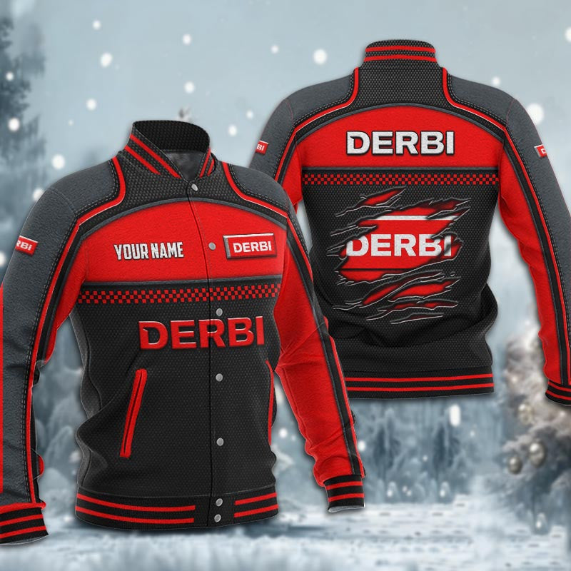 Derbi Dmhj1875 Baseball Jacket Logo Baseball Varsity Jacket