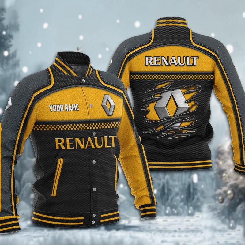 Renault Dmhj1845 Baseball Jacket Logo Baseball Varsity Jacket