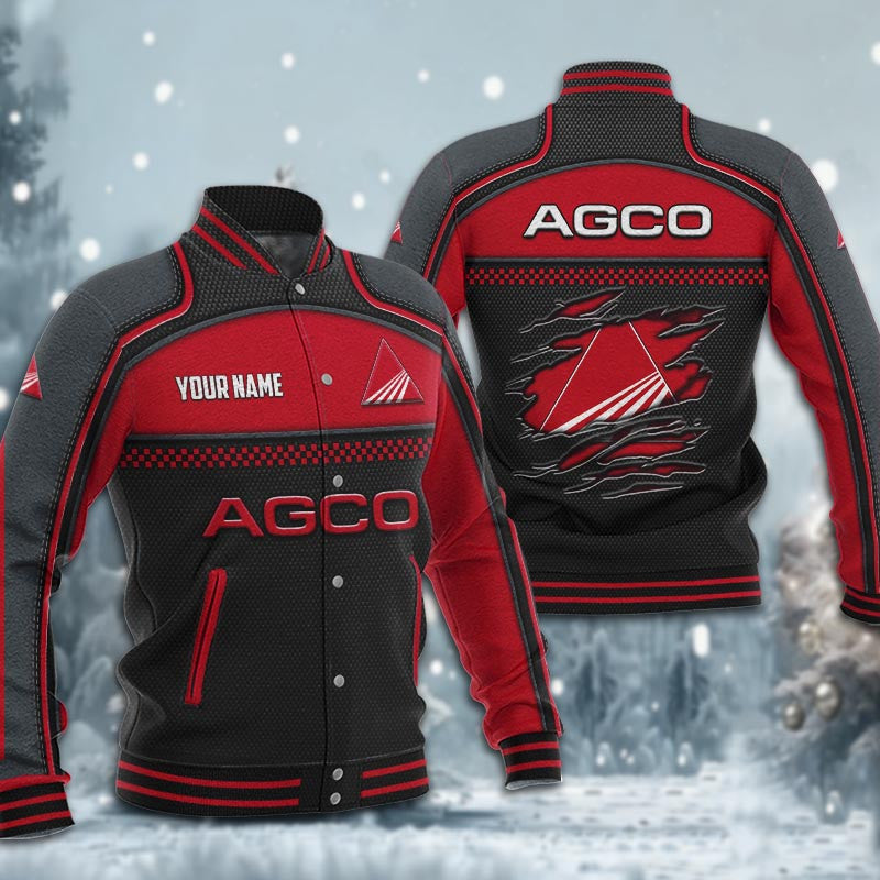 Agco Allis Dmhj1906 Baseball Jacket Logo Baseball Varsity Jacket