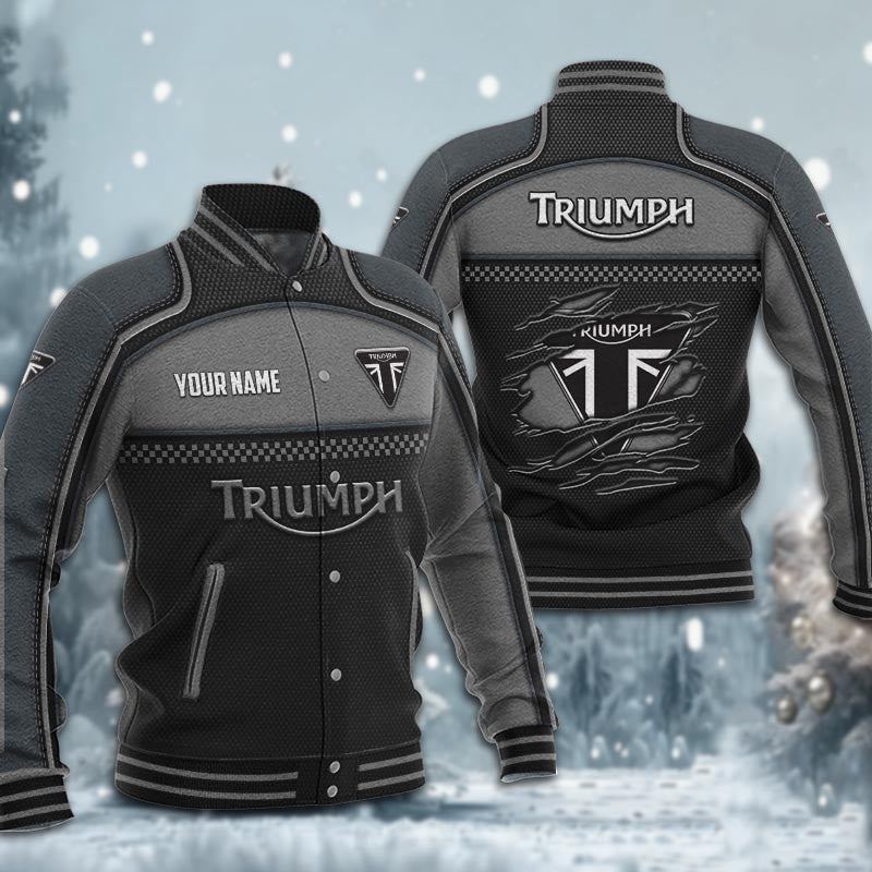 Triumph Dmhj1900 Baseball Jacket Logo Baseball Varsity Jacket