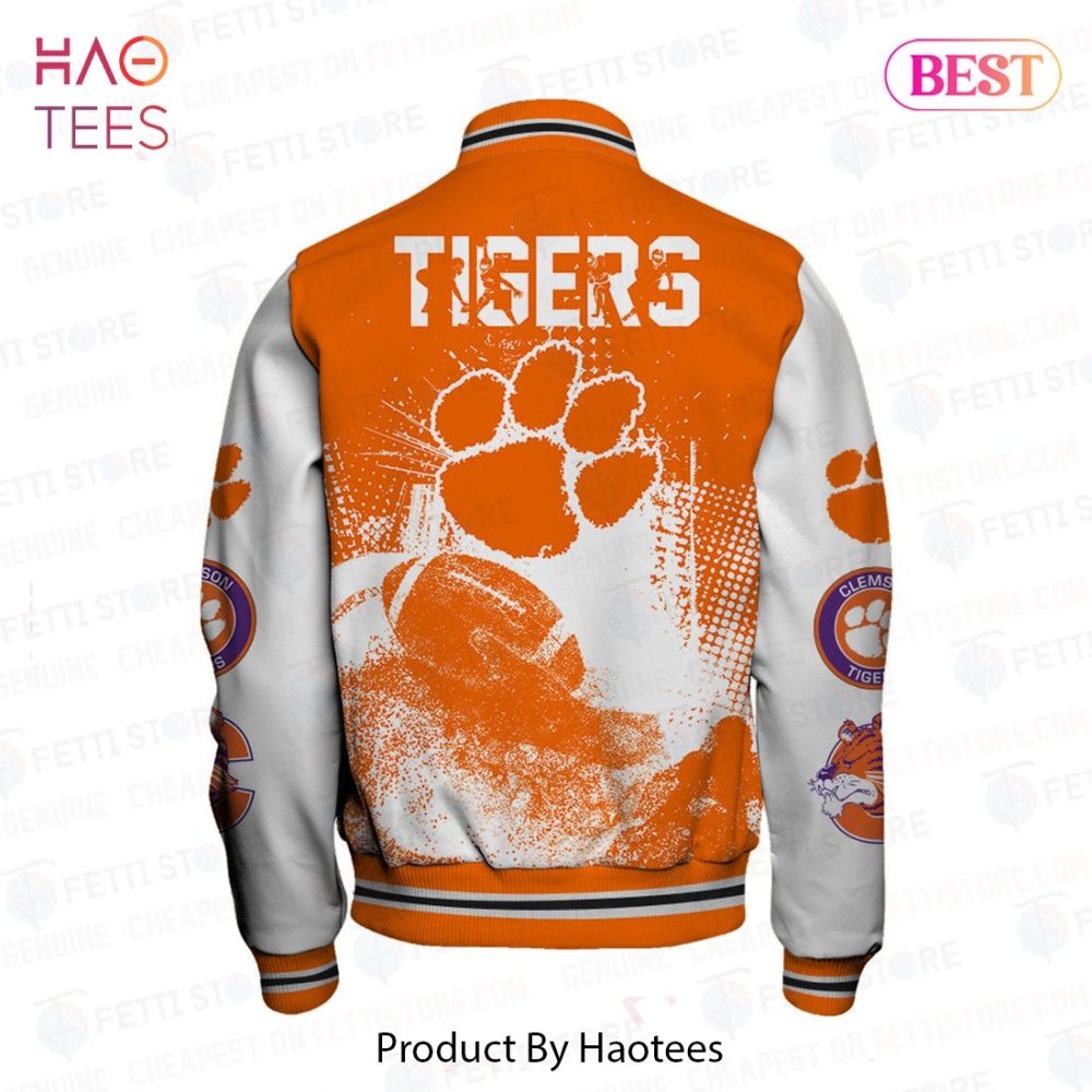 Stylish Orange Tigers Varsity Jacket - Perfect For Football Fans, Unisex Design, Limited Edition